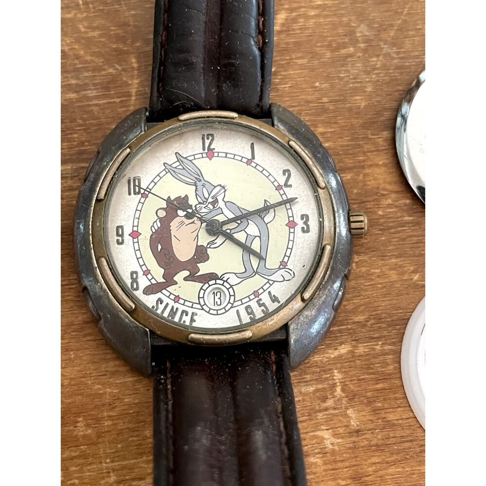 Vintage 1994 Warner Bros Devil May Hare Taz Bugs Bunny Watch #1197/2500 Repair